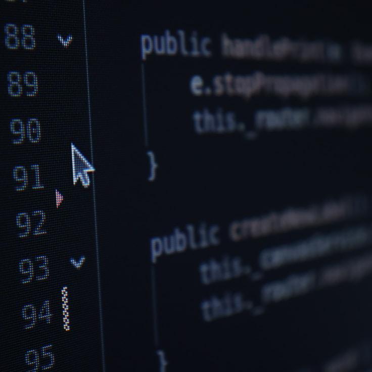 iOS app development workspace